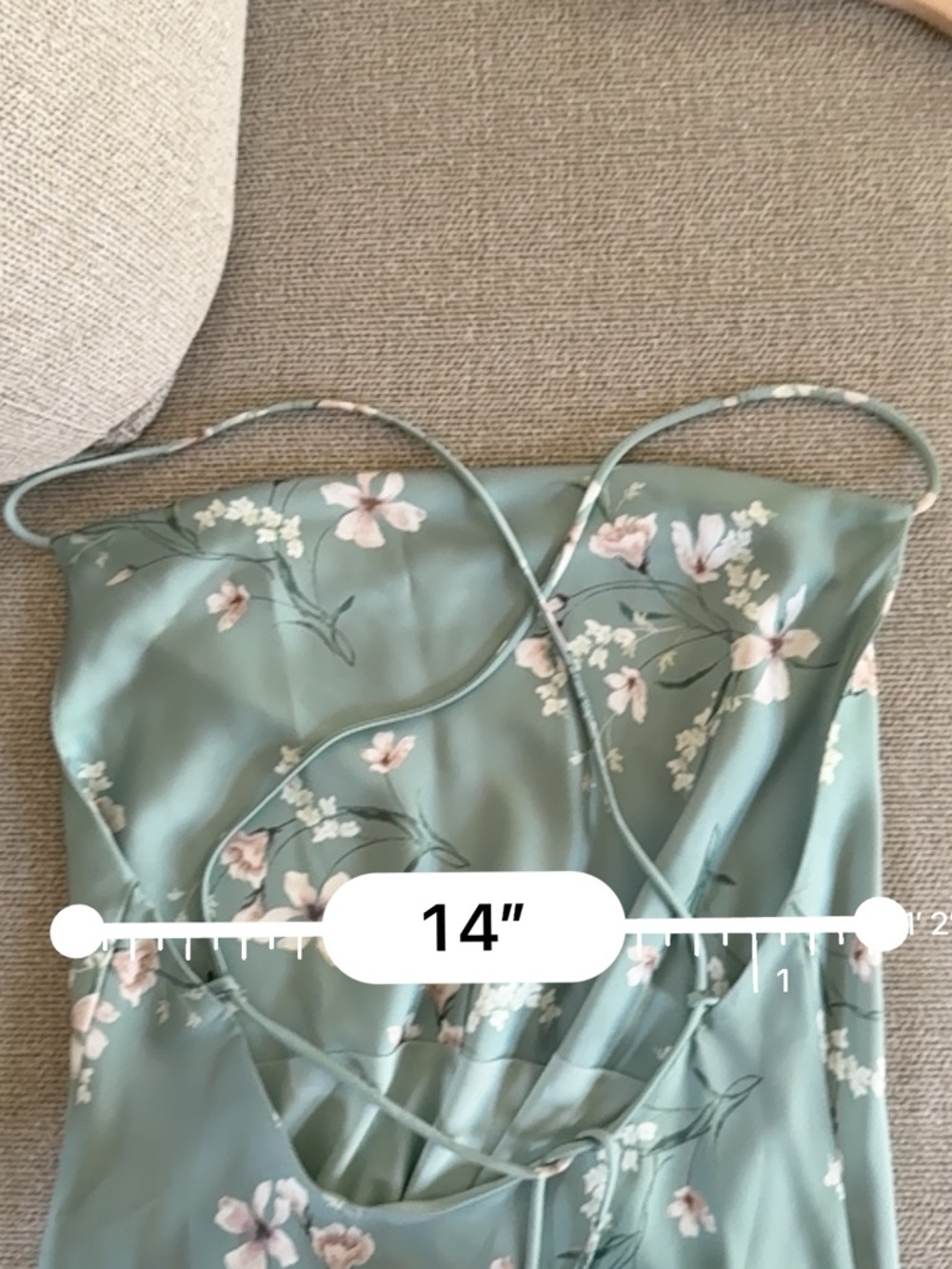 Birdy Grey Mai Dress Matte Satin Sage Le Fleur S NWOT - Picture 13 of 13